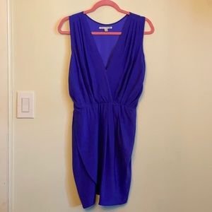 Amanda Uprichard sexy silk dress blue navy